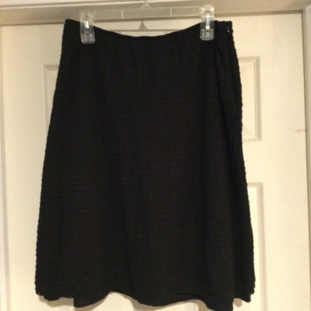Eileen Fisher Black A-Line Skirt